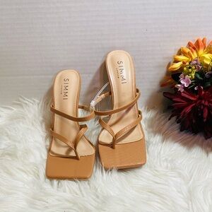 SIMMI London Sunkiss Nude Sandals Shoes US Sz-6